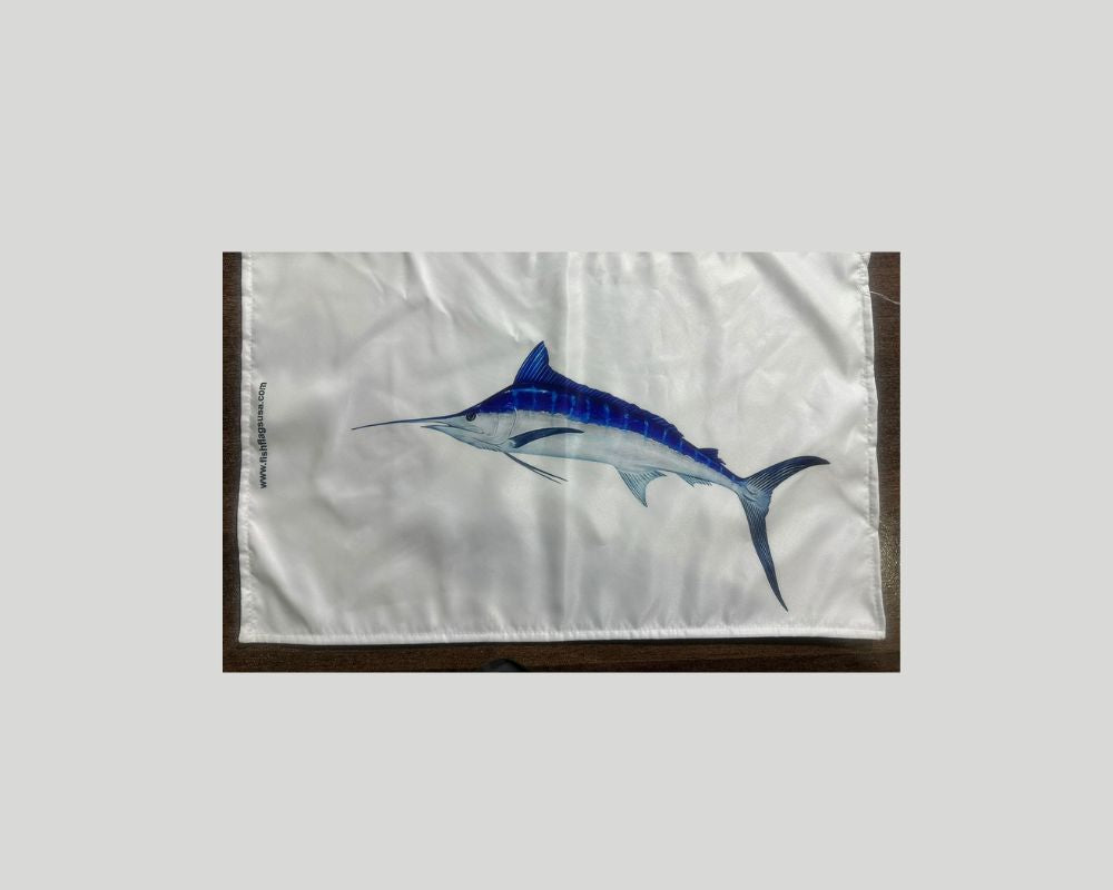 New More Realistic Blue Marlin Catch Flag