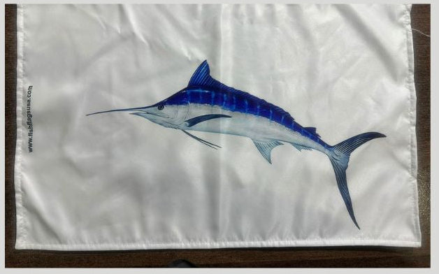 New More Realistic Blue Marlin Catch Flag
