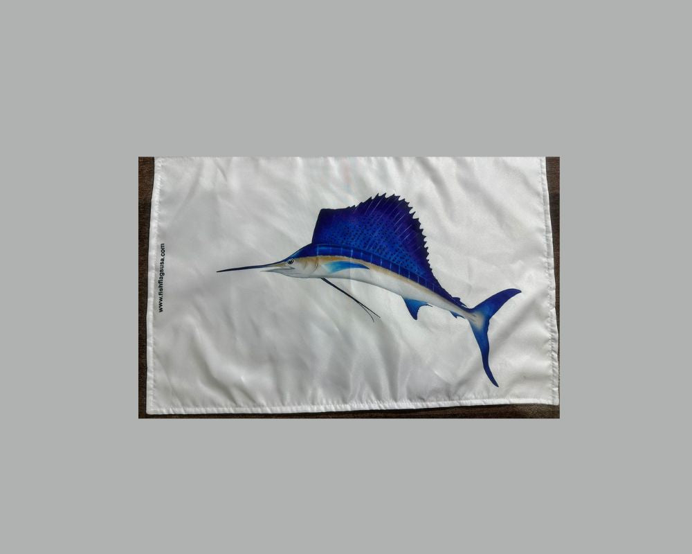 New More Realistic Sailfish Catch Flag