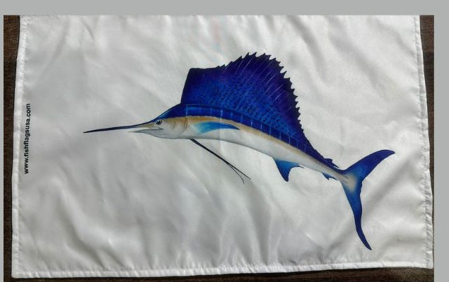 New More Realistic Sailfish Catch Flag