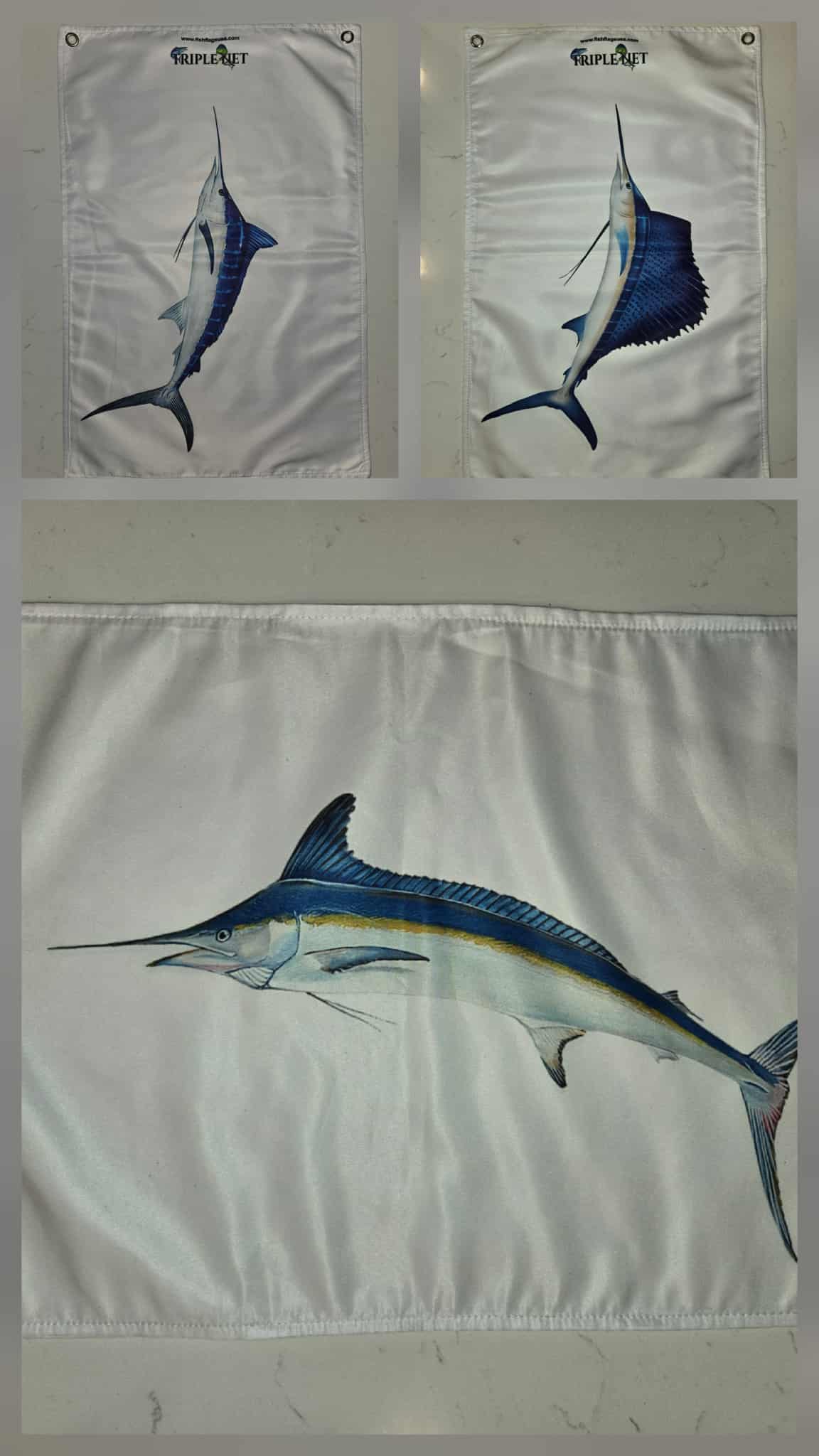 Three Fish Flag More-Realistic Offshore Slam Combo – Fish Flags USA