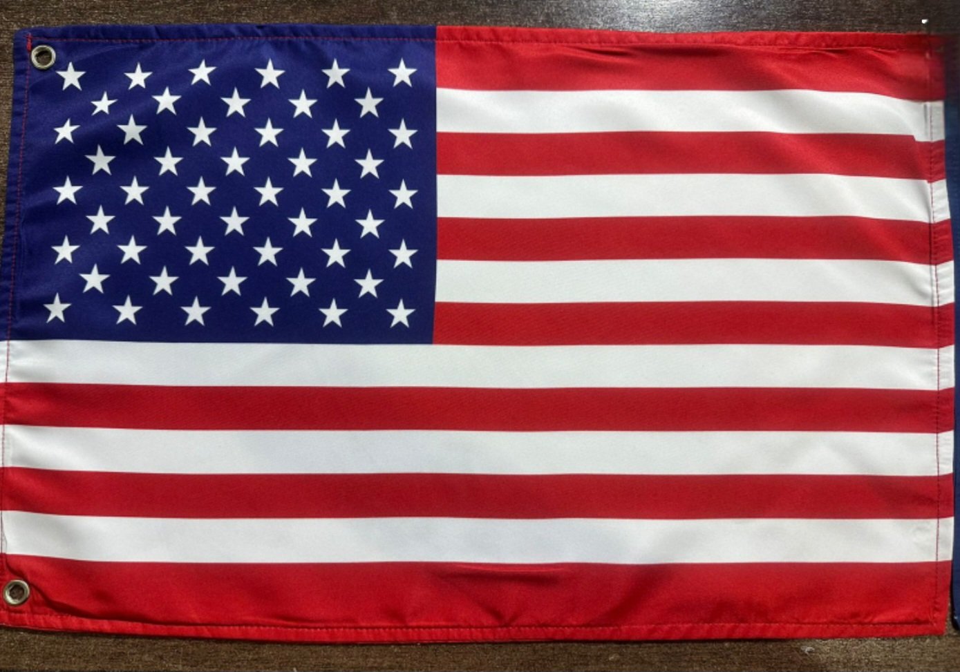 American Flag 12" x 18" stainless grommets