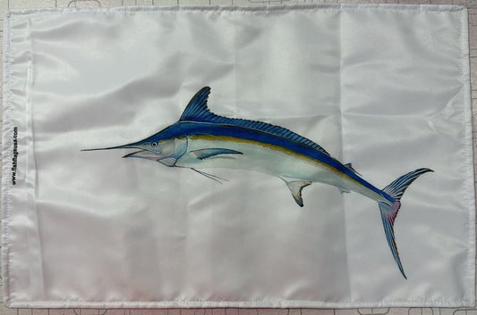 More Realistic-looking White Marlin Flag