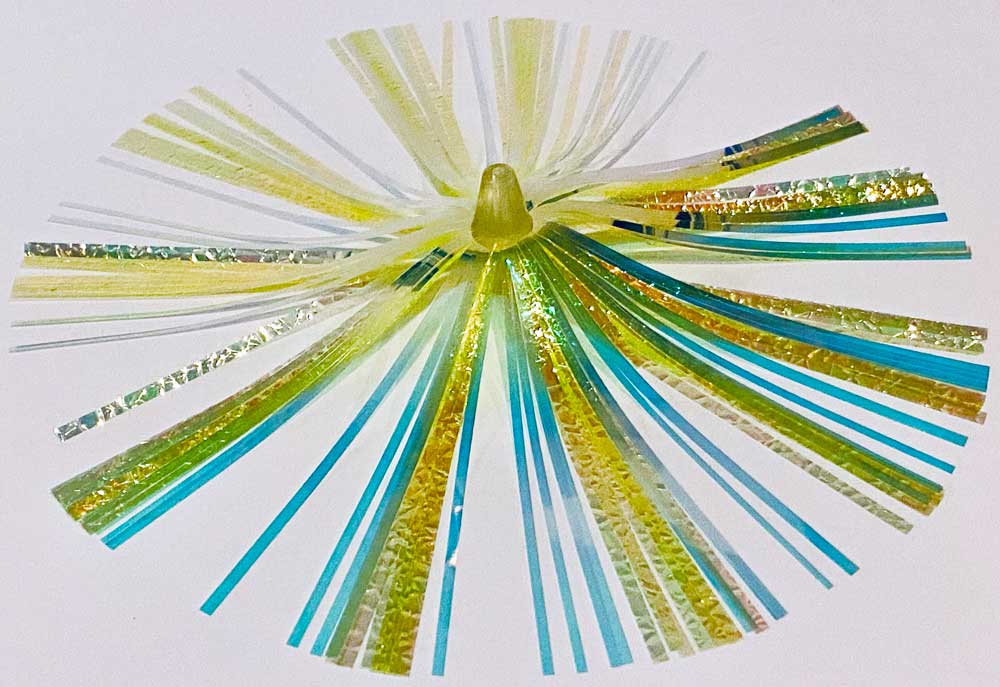 Mylar Duster Lure 4.5" Chartreuse Flash - Offshore Trolling Lure for King Mackerel & Mahi