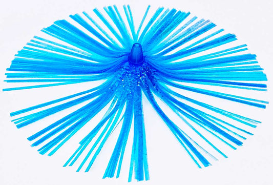 Mylar Duster Lure 4.5" Electric Blue Crinkle - Offshore Trolling Lure for Wahoo, King Mackerel & Mahi