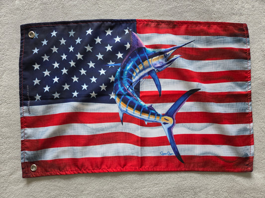 Carey Chen patriotic blue marlin signature series