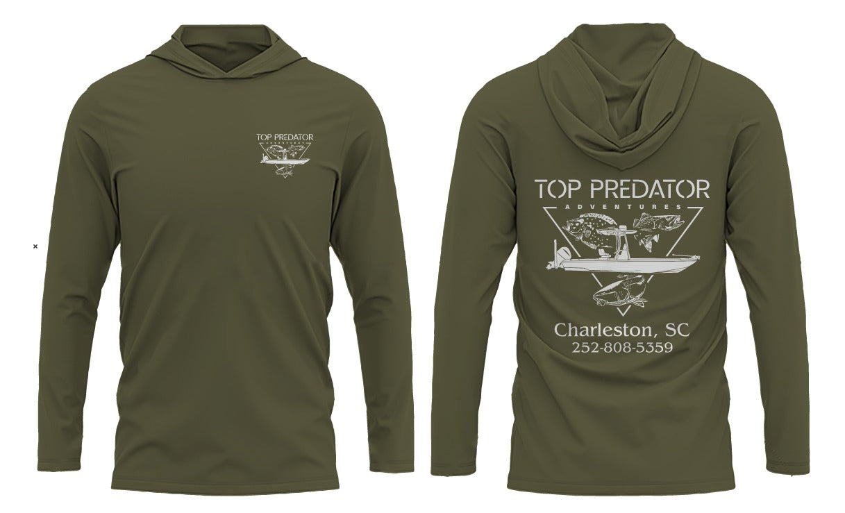 Custom Long Sleeve UPF 50 with hood Fishing shirts